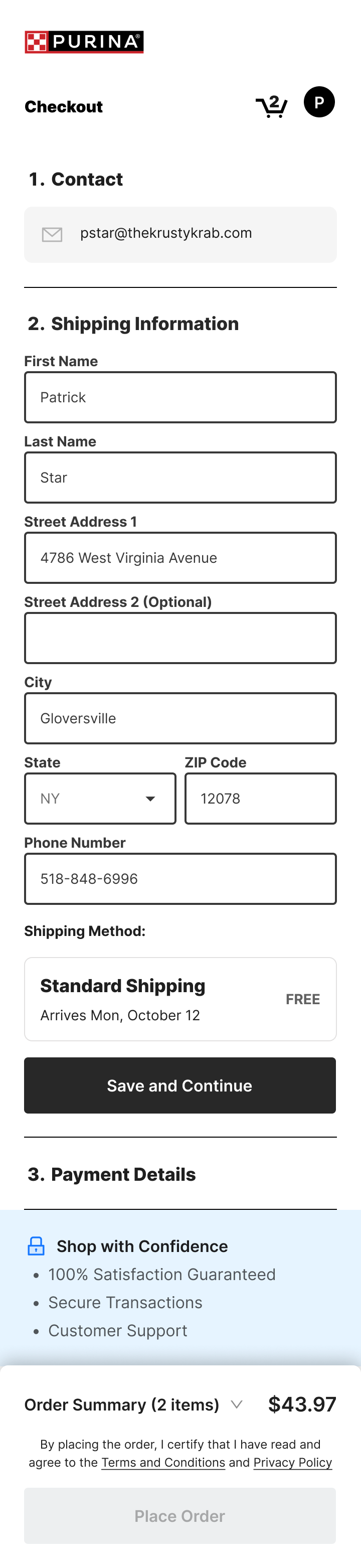 Checkout-Shipping